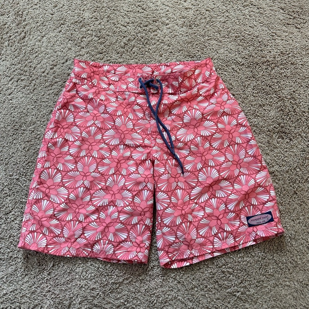 Vineyard Vines Men Pink Swimwear Swim Shorts Size 30 Board Trunks